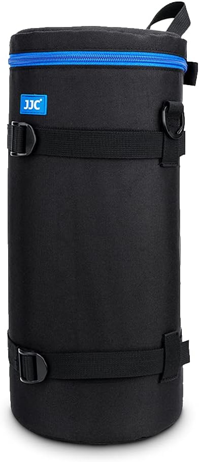 JJC Camera Lens Pouch Case for Sony FE 200-600mm f/5.6-6.3 G OSS Nikon Z 600mm f/6.3 VR S & Nikon Z 180-600mm f/5.6-6.3 VR Lens, Zipper Polyester Lens Protective Bag Interior Size 5.5X14.6”