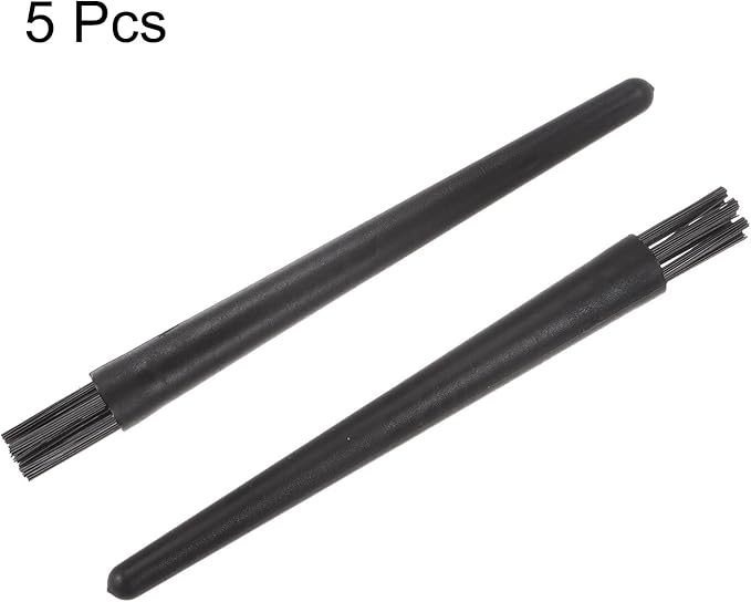 HARFINGTON 5pcs Anti-Static Cleaning Brush 10x18mm PV Plastic Conductive Bristles Small Narrow Anti Static ESD Brushes for Clean PCB Laptop Keyboard Fan