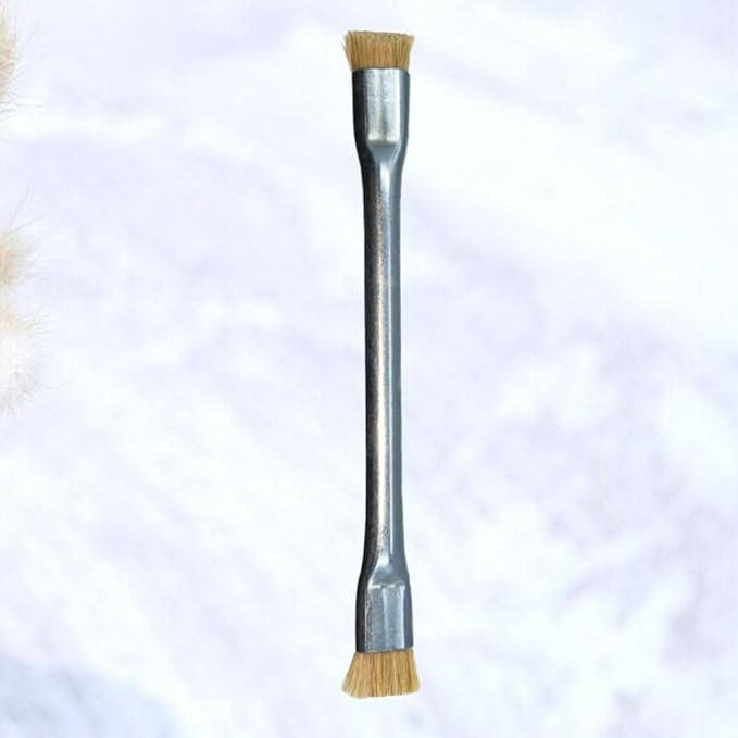 Anti Static Brush - Double Ended ESD Motherboard Cleaning Brush Metal Handle Horsehair Brush for Mobile Phone Motherboards Computer Fans Keyboards Phone Parts