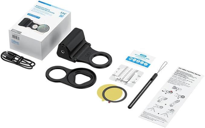 JJC Magnetic 67mm Filter Mount with Phone Camera Grip Kit, Compatible with iPhone 17 16 15 14 Pro Max, with Remote Control & 1/4" Tripod Screw for Vlogging Video Recording Mobile Filmmaking