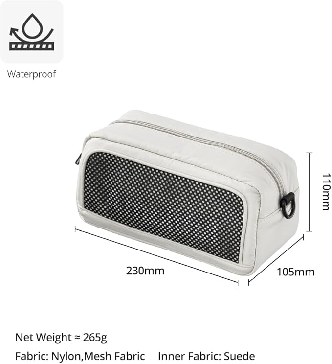 AMBITFUL Neo One N1 Action Camera Bag, Waterproof Crossbody Shoulder Pouch Compatible with DJI Osmo Pocket 3, Xtra Muse, Insta360 Ace Pro 2, GoPro 13, DIY Strap Design,Beige