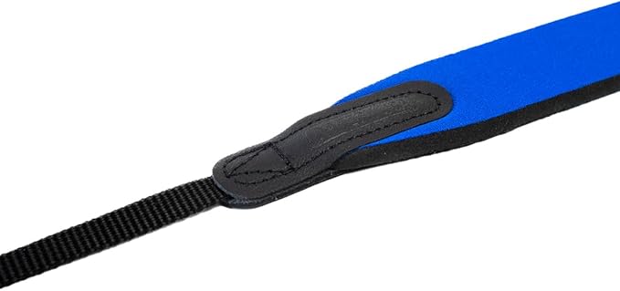 OP/TECH USA E-Z Comfort Neoprene Neck Strap - Lightweight, Padded, Adjustable Strap for DSLR, Mirrorless & Binoculars (Ocean Blue) - Made in USA