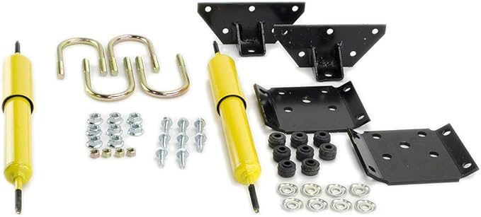 Lippert Heavy-Duty Shock Mount Kit for RV Trailers, Fits 2-3/8 in. Axle Tube, Shock Absorbing, Complete Bolt-on Mounting Kit, Gas Shocks, Suspension Repair Parts - 281255