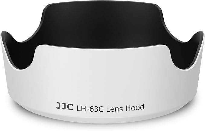 Lens Hood for Canon EF-S 18-55mm f3.5-5.6 is STM, RF-S 14-30mm f4-6.3 is STM PZ, RF 24-50mm f4.5-6.3 is STM Lens Replaces Canon EW-63C Hood for Canon Rebel T8i T7i T7 EOS R50V R8 R10 90D 80D-White