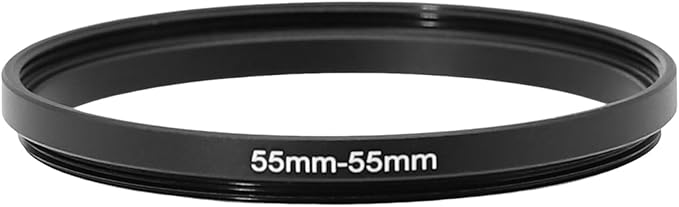55-43/46/49/52/55/58/62/67/72/77mm Step Up & Step Down Filter Ring Adapter for Camera ND/UV/CPL (55-55mm)