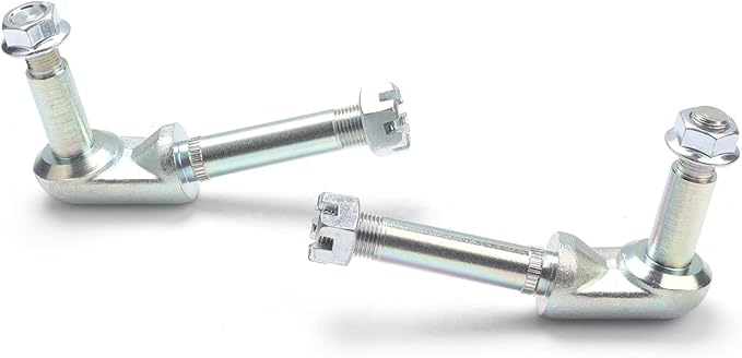 25429 25430 Rear Lower Shock Mounts with Castle Nut Compatible with 1963-1982 Chevy Corvette C2 C3 Shock Mount Bracket Hand Rear Lower With Nut Replace OE：25429 25430