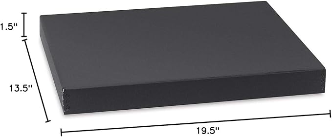 Lineco Archival 13x19" Print Storage Box, Drop Front Design, 13 1/2" x 19 1/2" x 1 1/2", Exterior Color: Black Custom LIN-733-2119