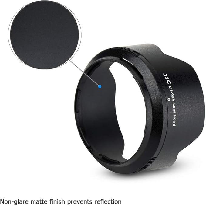 Reversible Lens Hood Shade for Nikon NIKKOR Z DX 50-250mm f/4.5-6.3 VR Lens and NIKKOR Z 50mm f/1.8 S Lens Replaces HB-90A HB-90 Lens Hood Available to Attach 62mm Filter & Lens Cap