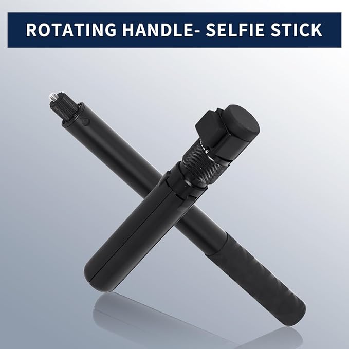 Handheld Invisible Selfie Stick Tripod 360° Rotating 11-45 in Compatible for Insta360 X3/ONE X2/RS/R/GO 3S Invisible Camera Stick Extendable Pole Aluminum Anti Shake Bracket Accessories