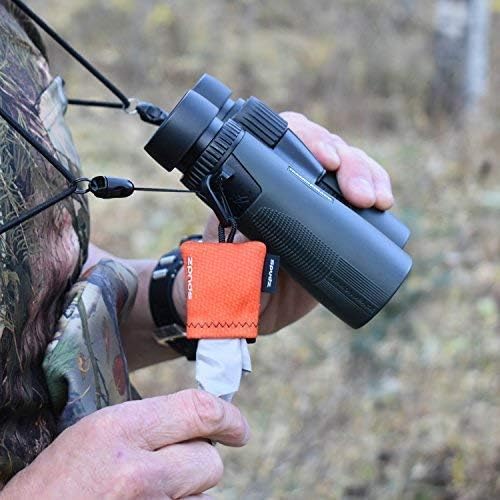 SPUDZ Ultra Microfiber Lens Cleaner – Closable Pouch, Clip-On, Washable – for Optics, Scopes, Glasses | Phantom Shadow, 6 x 6 Inch