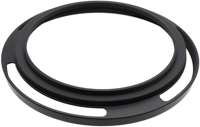 77mm Hollow Lens Hood 77mm Screw in Curved Vented Lens Hood 77mm Metal Lens Hood for 77mm Lens Hood Wide(Black)
