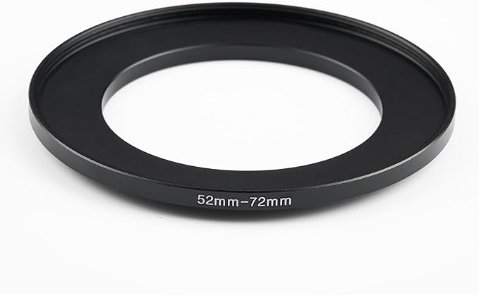 52mm to 72mm Step-Up Ring Filter Adapter,for All Brands UV ND CPL, Metal Ring Step-Up Rings Adapter Filter (52mm-72mm)