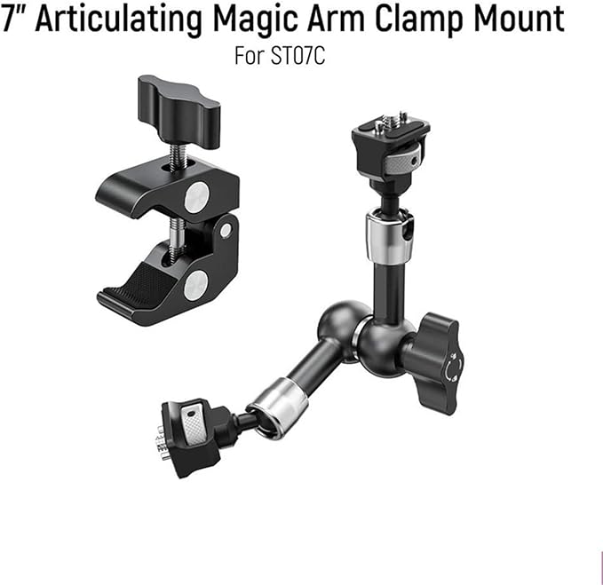 Compatible for 7" Articulating Magic Arm & Super Clamp for Camera & Monitor Mount(No Clamp)
