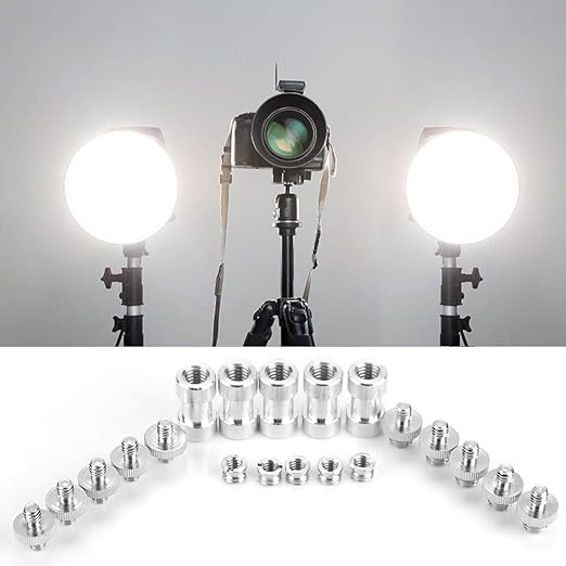 20pcs Camera Screw Converter, 1/4Inch to 3/8Inch Male Female Threaded Screws Adapter Converter Accessory,for Digital Camera Tripod/Monopod/Ballhead/Flash Light Stand