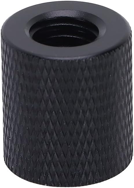 VINGVO 3/8 to 1/4 Tripod Adapter, Female 3/8 Inch‑16 to Female 1/4 Inch‑20 Aluminum Alloy Thread Adapter 16mm Outer Circle Diameter for Tripods, Ball Heads, Monopod, Light Stands