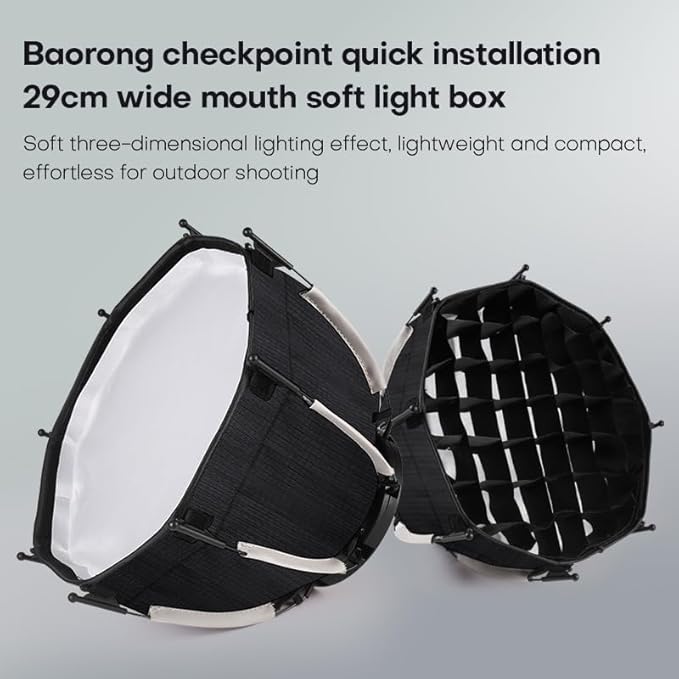 M60 Handle LED Video Light with Soft Box Protable Mini COB LED Bi-Color 2500-8500K CRI≥95 TLCI≥97 Built-in 3400mAh Battery Photo Studio Lights Vlog Shoot Fill Lighting 8 Scenes (M60 with Soft Box)