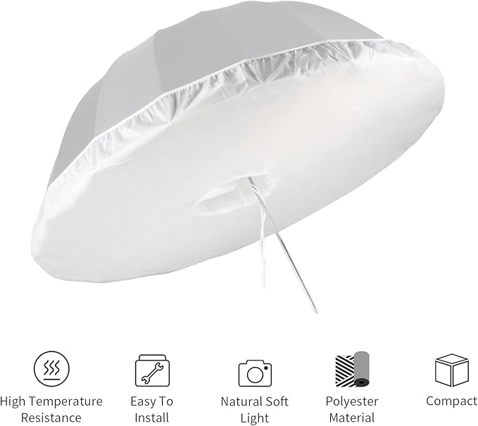 Selens 41 Inch Soft Cloth Umbrella Diffuser Compatible with 41" Photo Umbrella for Photo Studio Flash Speed Light