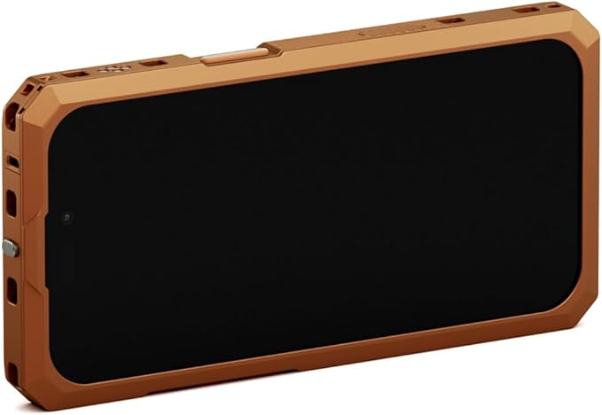Tilta Khronos Case Compatible with iPhone 17 Pro - Orange | Snap in Design | Locking Clamp for Secure Mounting | Passthrough Power | Works with Focus Handles, Cooling Modules, Filters