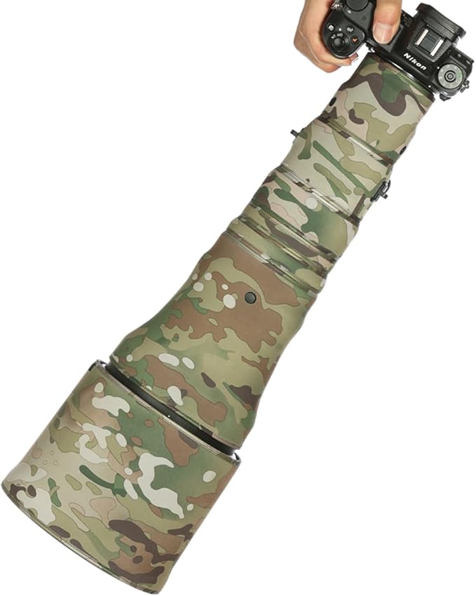 CHASING BIRDS Lens Camouflage Waterproof Coat for Nikon Z 800mm f/6.3 VR S Rainproof Lens Protective Cover Version IV (Desert Camouflage, with 2.0X TC)