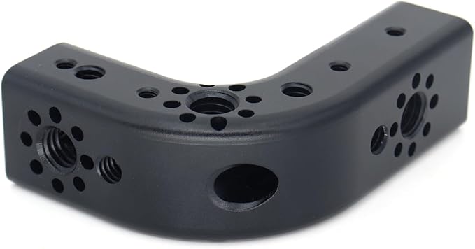 SZJELEN ARRI Handle Extension Set Universal ARRI Positioning Top Handle 90° Right Angle Fixture Handle 3/8 Screw Fixed (Right Angle 7.4 inches)