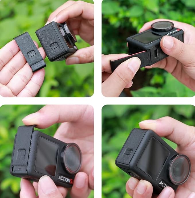 Action 5 pro Battery Door Cover for DJI Action 4/Action 5 Pro Replacement Battery Cover Side Door Parts
