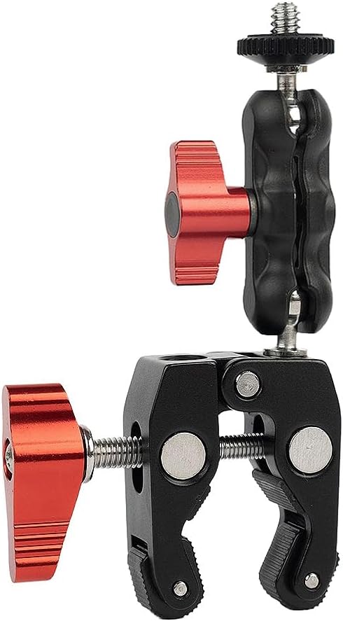 Professional Super Clamp Camera Mount 360 Degree Ballhead Magics Arm for DSLR LED Lights Monitors Camera Clamp Mount