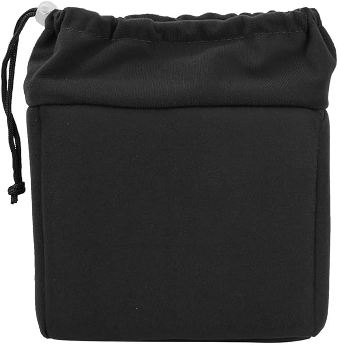 Fydun Camera Insert Bag Camera Carrying Case Shockproof DSLR Camera Lens Insert Bag Padded Case with Nylon Material (Black)
