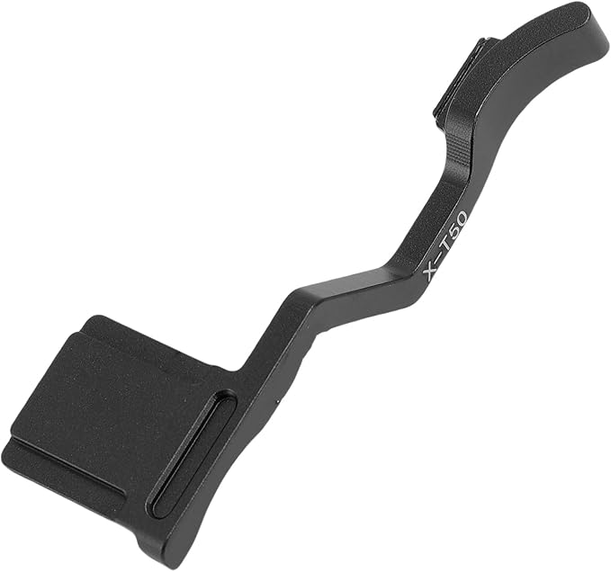 Yunir X T50 Thumb Up Grip for Fuji X T50 Camera Only,Aluminum Alloy Metal Thumb Grip with Hot Shoe Cover Protector Thumb Rest Support Holder,Not Affect The Use of XT50 Camera Buttons (Black)