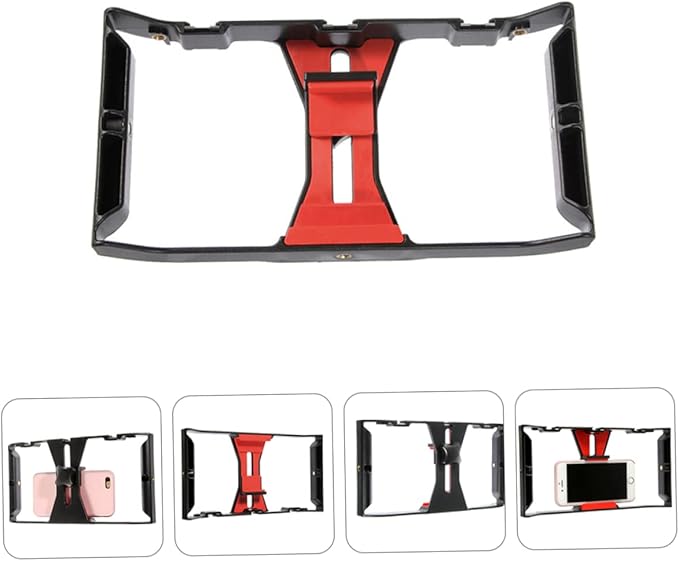 Smartphone Video Rig Handheld Camera Holder for Mobile Filmmaking Compatible with Smartphones Durable Frame for Vlogging and Recording