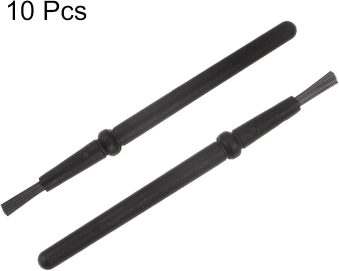 HARFINGTON 10pcs Anti-Static Cleaning Brush 21mm Dia PV Plastic Conductive Bristles Small Narrow Anti Static ESD Brushes for Clean PCB Laptop Keyboard Fan