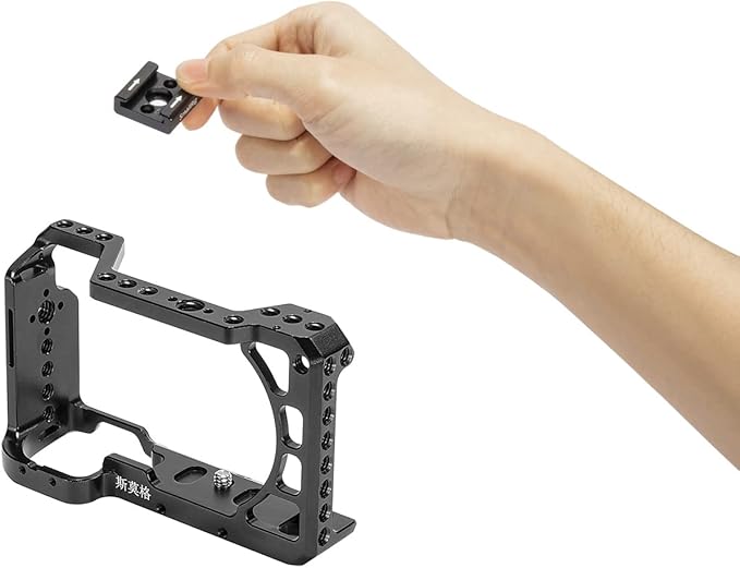 SMALLRIG Cold Shoe Mount Adapter with 1/4’’ Thread Hole for Camera and Camcorder Rigs – 1241