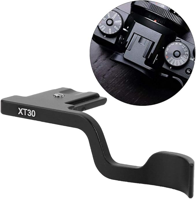 Thumb Grip for Camera, Black Aluminum Alloy Metal Thumbs Up Grip Hot Shoe Cover for Camera