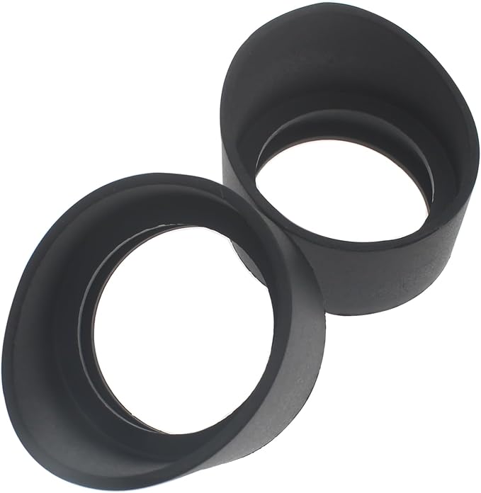 OZXNO 2 Pcs Eyepiece Eye Cup/Guard Rubber Eyepiece Cover Scope Accessories for 32-35mm Stereo Microscope Telescope(Black)