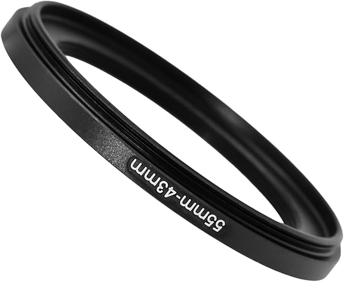 55-43/46/49/52/55/58/62/67/72/77mm Step Up & Step Down Filter Ring Adapter for Camera ND/UV/CPL (55-43mm)