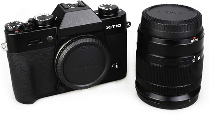 2 Pack X Mount Body Cap Cover & Rear Lens Cap for Fuji Fujifilm X-T5 X-T4 X-T3 X-T2 X-S20 X-S10 X-T50 X-T30 X-T20 X-T200 X-M5 X-H1 X-H2 X-PRO3 PRO2 X-E5 X-E4 X-E3 & More Fujifilm X Mount Camera & Lens