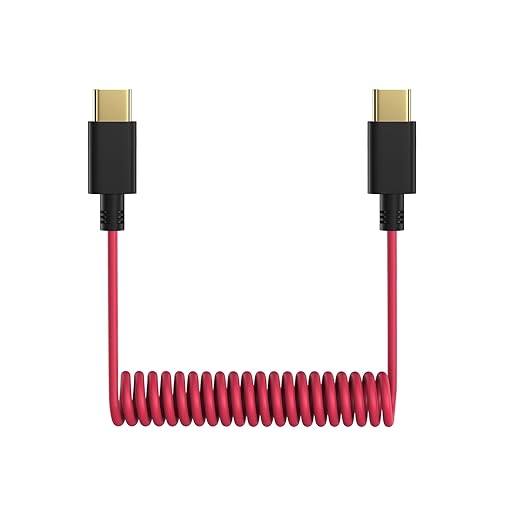 USB C to USB C Microphone Cable for DJI Mic Mini / Mic 2 / Rode Wireless Pro / Wireless Go 2 and Hollyland Lark M2 M1 150 Max Duo, Coiled Audio Patch Cable Mic Cord Compatible with iPhone 16 Pro Max