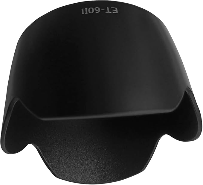 ET-60 Lens Hood Shade for Canon EF 75-300mm f/4-5.6 III,EF 75-300mm f4-5.6 III USM,EF-S 55-250mm f4-5.6IS II,EF-S 55-250mm f/4-5.6 is(Not for is STM),HUIPUXIANG 58mm Lens Hood