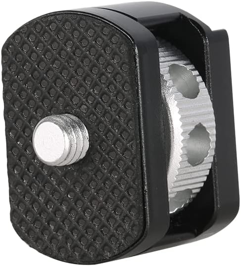 NICEYRIG Cold Shoe Adapter for 1/4’’-20 Thread, Thumbscrew Easy Mounting Cold Shoe Base for Microphone Flash LED Video Light - 499