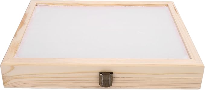 Wooden Film Cassette Display Case - 30 Slot 135 Film Storage Box, Minimalist Dust Proof Organizer for 35mm Camera Film - Solid Wood Photography Collectors Box (11.6x8.5x1.8in)