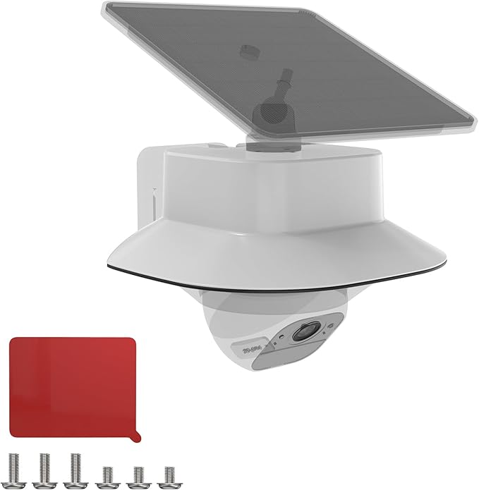 Koroao Rain Shade Cover Compatible with eufy Security SoloCam E30/E42 Solar Camera/eufy Security 4G LTE Cam S330 Camera,for Eufy Outdoor Security Cameras Protective Cover Accessories（1pack,White）