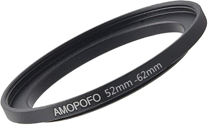 52 to 62mm /52mm to 62mm Step Up Ring Filter Adapter for UV,ND,CPL,Metal Step Up Ring,Compatible with All 52mm Camera Lenses & 62mm Accessories