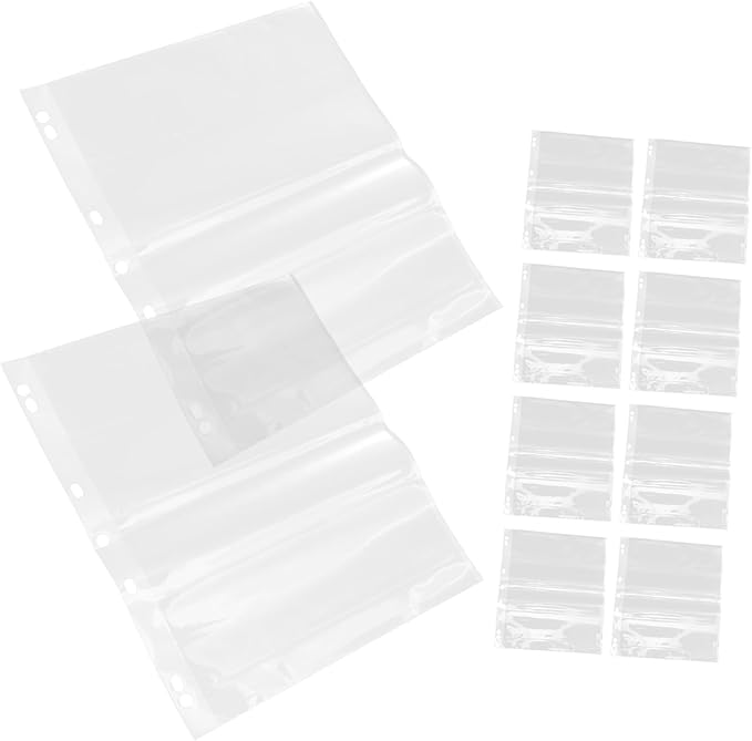10pcs Film Negative Sleeves Heavy Duty Archival Photo Sleeves for Document Pouch Bag No Design