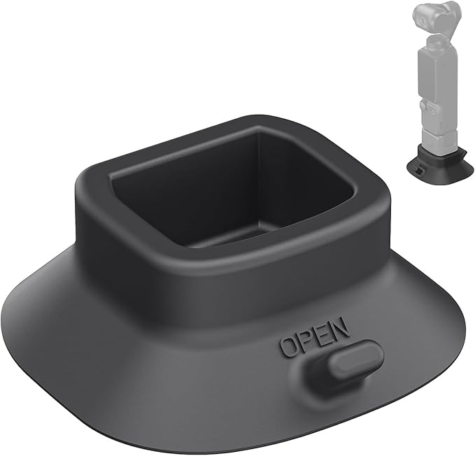 NEEWER Basics AC023 Silicone Holder Base with Suction Cup for Pocket 3, Table Camera Holder ø64 mm Non-Slip Soft Stable, Accessory Compatible with DJI Osmo Pocket 3 Gimbal Camera