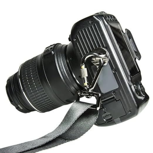 2pcs Digital Camera Shoulder Strap Screw 1/4 D-Ring Screws Standard 1/4''-20 Metal Tripod Mounting Screw for Quick Release Plate 896C