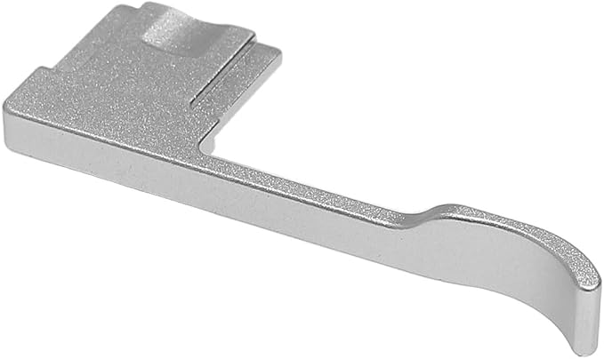 Metal Thumb Up Grip Hot Shoe Thumb Rest Grip Compatible with Ricoh GR3X GR3 - Silver