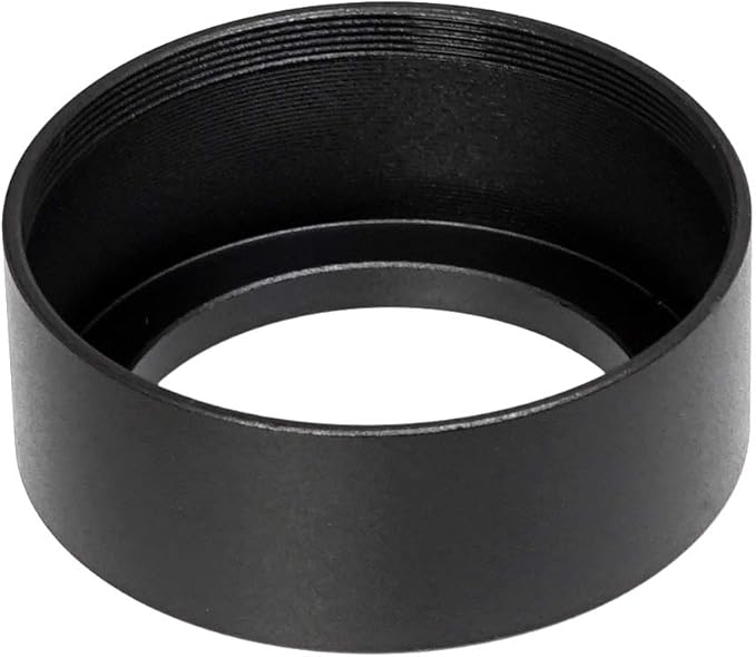 Fotasy Metal 39mm Lens Hood, 39mm Lens Hood for Canon Fuji Leica Leitz Nikon Olympus Panasonic Pentax Sony Lens, 39mm Screw-in Lens Hood