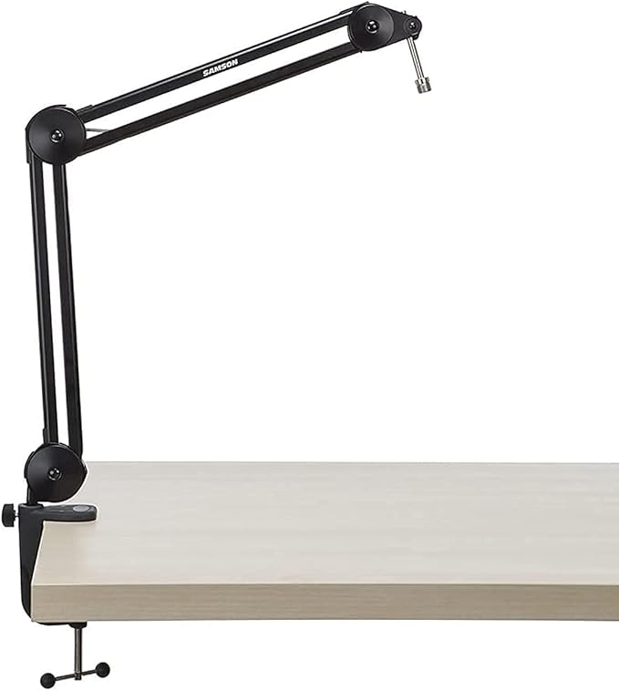 Samson MBA38 38" Microphone Boom Arm Studio Podcast USB Mic Stand w/Desk Clamp