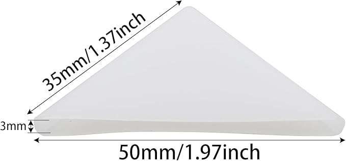 Heyous 50PCS Corner Protector Clear Plastic Photo Corner Protector Photo Frame Mounting Corner Suitable for Envelope Exhibition Artwork DIY Scrapbooking and Photo Frame