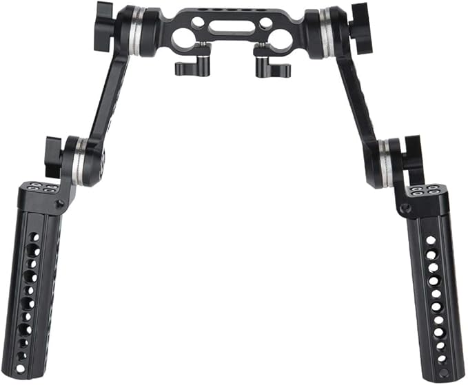 NICEYRIG Rosette Handle Kit with Extension Arm M6 Threaded Applicable for 15mm DSLR Shoulder Pad Rig System - 271