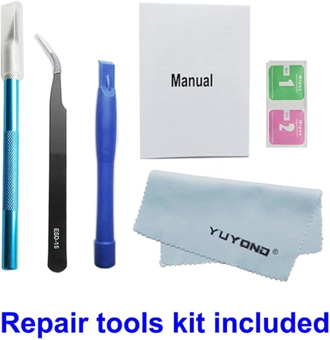 3pcs OEM Rear Camera Glass Lens Replacement for iPhone 16 Pro 6.3 Inches and for iPhone 16 Pro Max 6.9 Inches Adhesive Preinstalled with Repair Tools Set (for 16 Pro / 16 Pro Max)